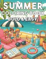 Summer Coloring Book Bold & Easy