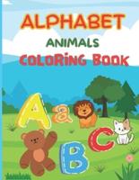 A-Z Simple Animal Alphabet Coloring Book
