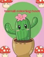 Kawaii Cute Plant Coloring Book
