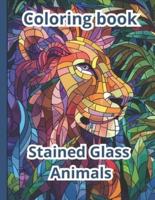 Coloring Book Stained Glass Animals