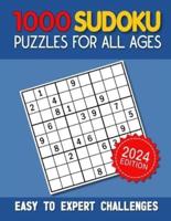 1000 Sudoku Puzzles for All Ages