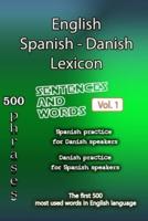 English Spanish Danish Lexicon - Volume 1