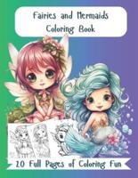 Fairies & Mermaids Coloring Book