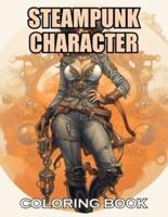 Steampunk Character Coloring Book