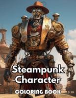 Steampunk Character Coloring Book