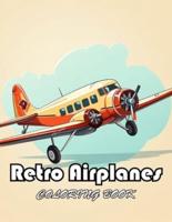 Retro Airplanes Coloring Book