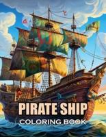 Pirate Ship Coloring Book for Adult