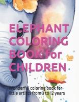 ELEPHANT COLORING BOOK for CHILDREN