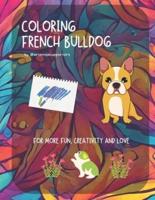 Coloring Book French Bulldog for Kids and Adults