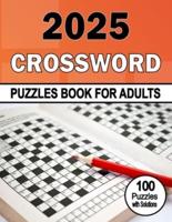 2025 Crossword Puzzles Book For Adults