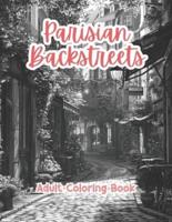 Parisian Backstreets Adult Coloring Book Grayscale Images By TaylorStonelyArt