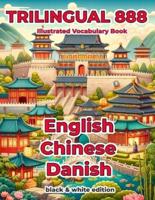 Trilingual 888 English Chinese Danish Illustrated Vocabulary Book