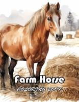 Farm Horse Coloring Book