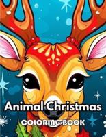 Animal Christmas Coloring Book