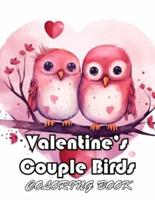 Valentine's Couple Birds Coloring Book