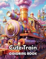 Cute Train Coloring Book