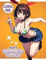 Summer Coloring Book Sexy Girls