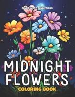 Midnight Flowers Coloring Book