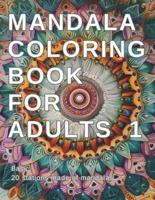 Mandala Coloring Book for Adults 1 (Basic)