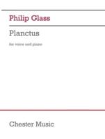 Glass - Planctus for Medium Voice and Piano