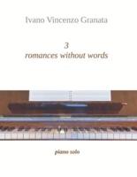3 romances without words: piano solo