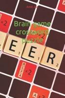 Brain game crossword puzzle