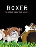 Boxer Coloring Book For Adults