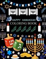 Happy Hanukkah Coloring Book: Hanukkah Coloring Book For Toddlers