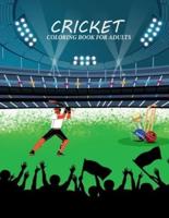 Cricket Coloring Book For Adults