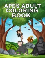 Apes Adult Coloring Book