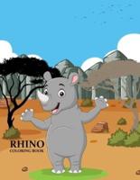 Rhino Coloring Book