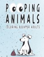 Pooping Animals Coloring Book for Adults