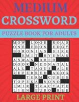 Medium Crossword Puzzle Book For Adults Large Print