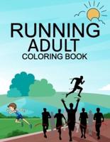 Running Adult Coloring Book