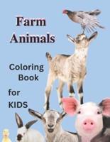 Farm Animals for Kids Coloring Book