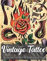 Vintage Tattoo Coloring Book for Adults
