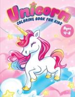 Magic World of Unicorns - Coloring Book for Kids Ages 4+