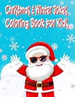 Christmas & Winter Jokes Coloring Book for Kids