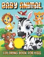Baby Animal Coloring Book for Kids