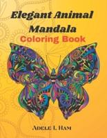 Elegant Animal Mandala Coloring Book