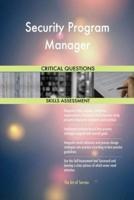 Security Program Manager Critical Questions Skills Assessment