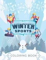 Winter Sports Coloring Book