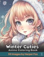 Winter Cuties Anime Coloring Book for Teens and Adults