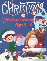 Christmas Activities Coloring Book Ages 4-8