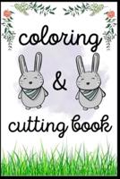 Rabbits Coloring and Cutting Book