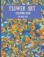 Flower Art Coloring Book