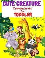 Cute Creature Coloring Book for Toddler