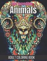 150 Incredible Animals Adult Coloring Book