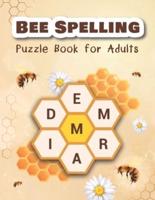 Bee Spelling Puzzle Book for Adults