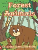 Forest Animals Coloring Book For Kids